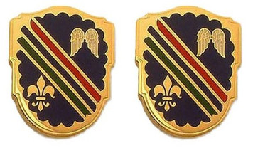 Army Crest: 160th Infantry Regiment: California Army National Guard- pair