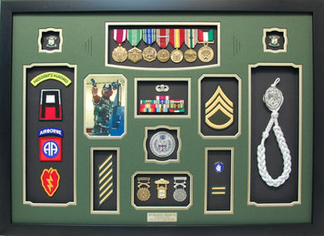 US Army President's Hundred Shadow Box Display