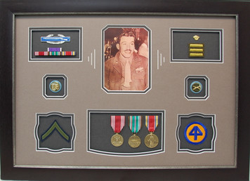 US Army WWII Infantry Shadow Box Display