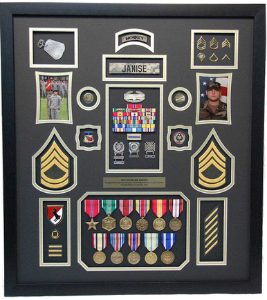 United States Army Shadow Box Display - Military Memories and More