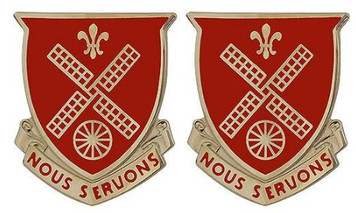 Army Crest: 52nd Engineer Battalion - Nous Servons- pair