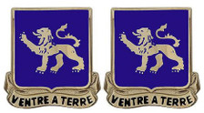 Army Crest: 68th Armor Regiment - Ventre a Terre- pair