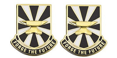 Army Crest: US Army Futures Command - Motto: Forge The Future – pair