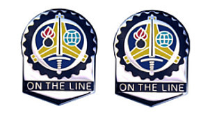 Army Crest: Us Army Sustainment Command - On the Line- pair