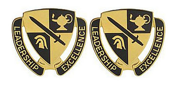 Army ROTC Cadet Command Crest- pair