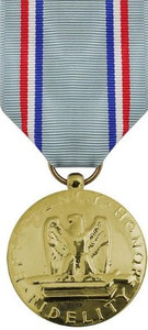 Full Size Medal: Air Force Good Conduct - 24k Gold Plated