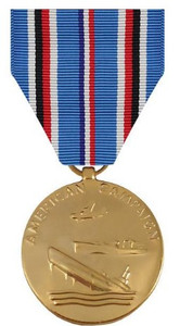 Full Size Medal: American Campaign - 24k Gold Plated
