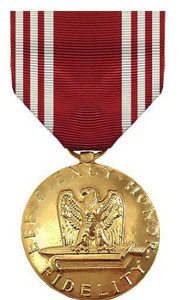 Full Size Medal: Army Good Conduct - 24k Gold Plated