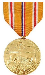 Full Size Medal: Asiatic Pacific Campaign - 24k Gold Plated