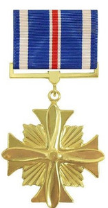 Full Size Medal: Distinguished Flying Cross - 24k Gold Plated