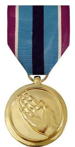 Full Size Medal: Humanitarian Service - 24k Gold Plated