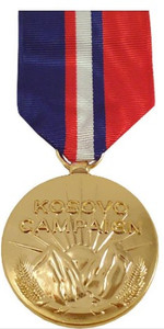Full Size Medal: Kosovo Campaign Medal - 24k Gold Plated