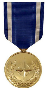 Full Size Medal: NATO Medal - 24k Gold Plated