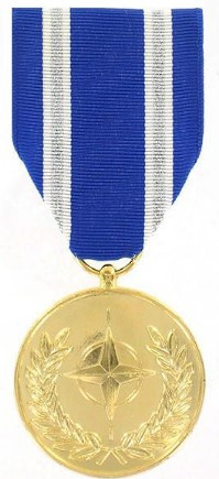 Full Size Medal: NATO Non-Article 5 Medal for Afghanistan - 24k Gold Plated