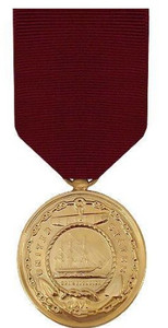 Full Size Medal: Navy Good Conduct - 24k Gold Plated