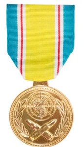 Full Size Medal: Republic of Korea War Service No Device 24k Gold Plated