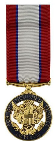 Army Distinguished Service Miniature Medal- 24k Gold Plated 