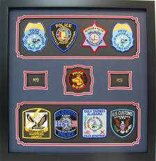 Police Career Shadow Box Display