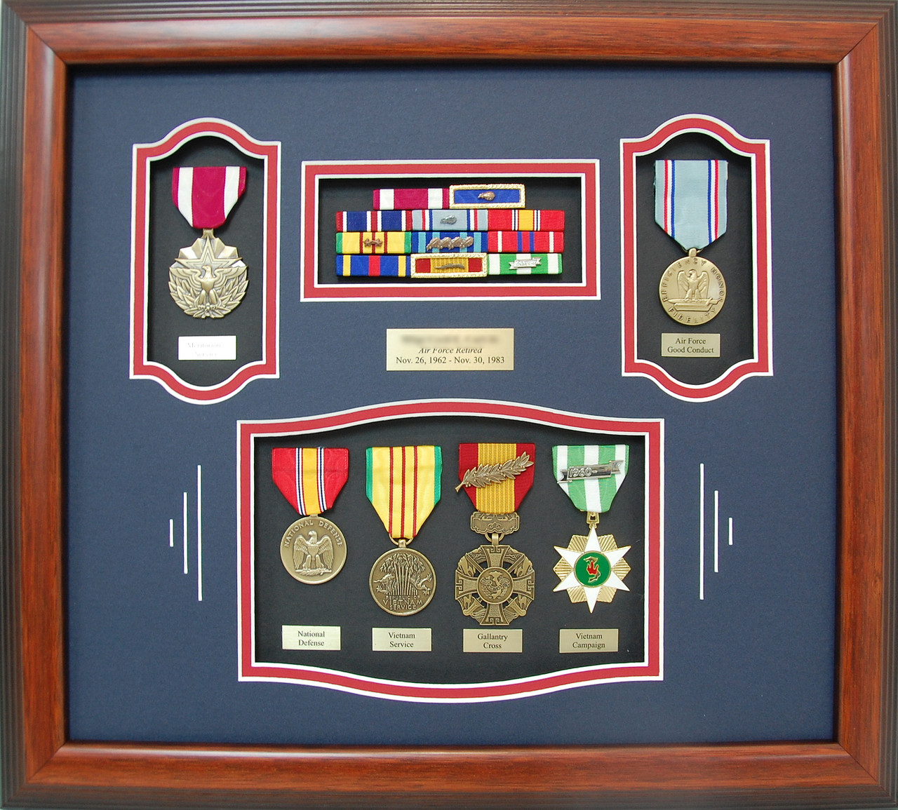 US Air Force Vietnam Shadow Box Display