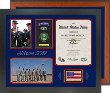 18" x 22" Airborne Jump School Certificate Frame