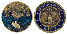 Navy Coin 2" US Navy Theme - Non Sibi Sed Patriae