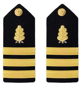 Navy Commander Hard Shoulder Board- Dental Corps – female