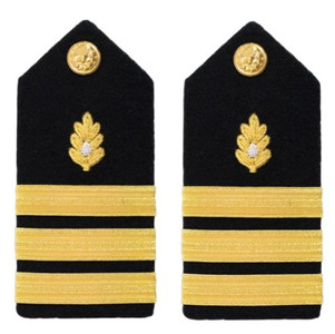 Navy Commander Hard Shoulder Board- Medical Corps 