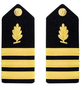 Navy Commander Hard Shoulder Board- Medical Service – female