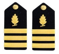 Navy Commander Hard Shoulder Board- Medical Service 