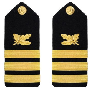 Navy Commander Hard Shoulder Board- Supply Corps – female