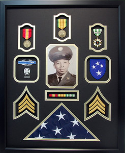 U.S. Army Vietnam Veteran Shadow Box Display