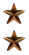 Ribbon Attachment 5/16” One Star Bronze - pair