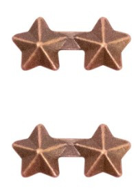 Ribbon Attachments 3/16” Two Star Bronze - pair