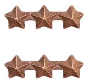 Ribbon Attachment 3/16” Three Star Bronze - pair 