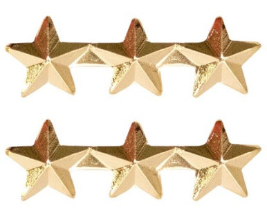 Ribbon Attachment 5/16” Three Star Gold - pair  