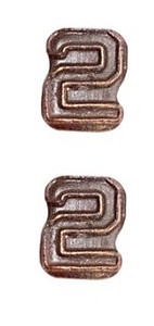 Ribbon Attachments Number 2 – bronze - pair