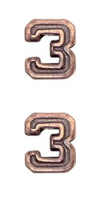 Ribbon Attachments Number 3 – bronze - pair