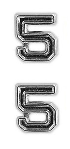 Ribbon Attachments Number 5 – silver - pair