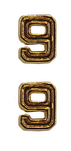 Ribbon Attachments Number 9 – gold - pair