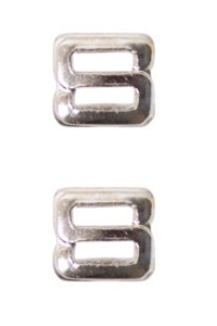 Ribbon Attachment Letter S -  silver - pair