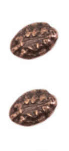 Miniature Medal Attachment 7/32 inch One Oak Leaf - bronze - pair