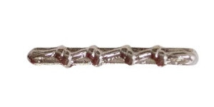 Miniature Medal Attachment Knot – 4 – silver – each