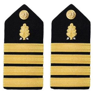 Navy Captain Hard Shoulder Board- Dental Corps 