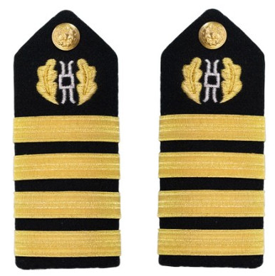 Navy Captain Hard Shoulder Board- Judge Advocate – female