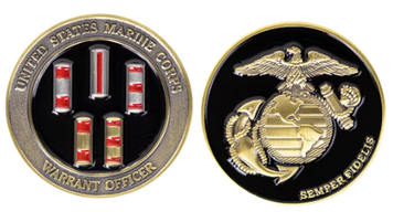 Marine Corps Coin: Warrant Officers 1.75"
