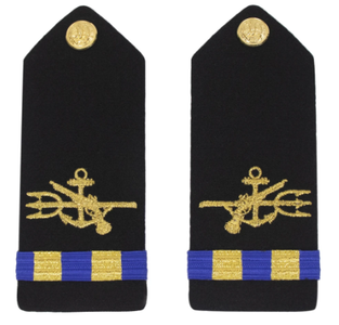 Navy Warrant Officer 2 Hard Shoulder Board- Special Warfare