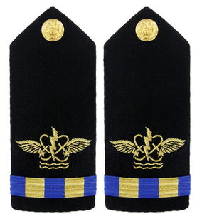 Navy Warrant Officer 2 Hard Shoulder Board-Aviation Operation Technician