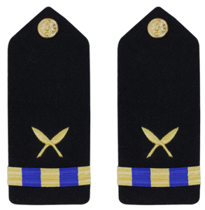Navy Warrant Officer 3 Hard Shoulder Board- Ship Clerk