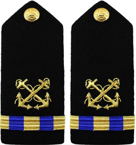 Navy Warrant Officer 3 Hard Shoulder Board- Boatswain