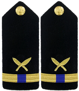 Navy Warrant Officer 4 Hard Shoulder Board- Ship Clerk